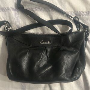 Coach Elegant Black Leather Crossbody Bag
